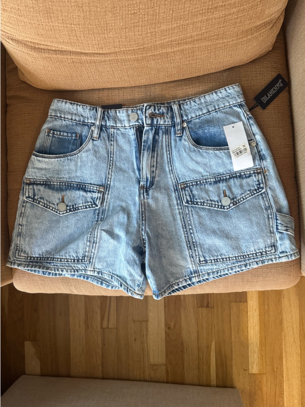 Blank NYC Light Wash Denim Jean Shorts